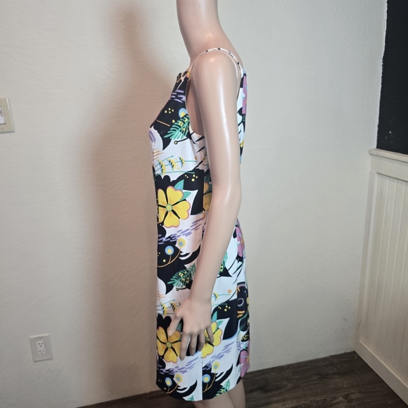 Alberto Malaki Summer Floral Sun Dress Size 8 USA - Picture 4 of 15